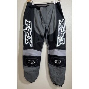 Vintage Fox Racing Motocross Black And Gray Pants  No. 922305  Sz 38